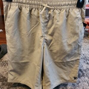 Hurley Beige Drawstring Shorts